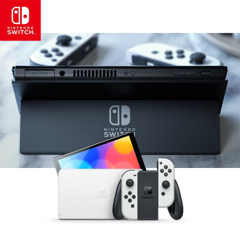 任天堂 Nintendo Switch 国行游戏机（OLED版）配白色Joy-Con & 舞力全开 卡带