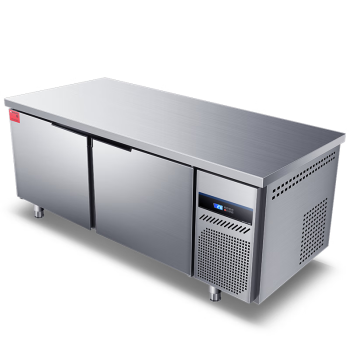 德玛仕（DEMASHI）商用冰柜保鲜工作台操作台冷藏冷冻  工程款双温（冷藏+冷冻） TDC-18A80WG【升级款】