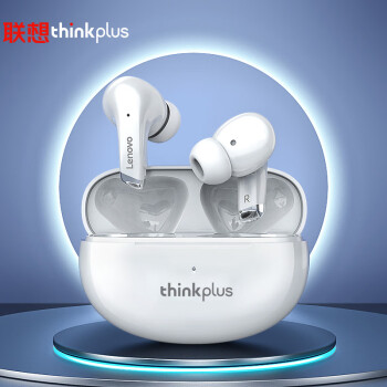 联想（Lenovo）真无线蓝牙耳机 入耳式运动高清通话音乐降噪电竞游戏耳机 通用苹果华为小米thinkplus LP5白色
