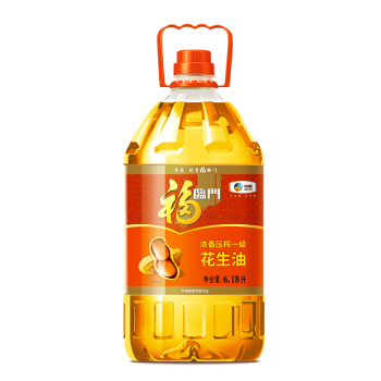 福临门 食用油 浓香压榨一级 花生油6.18L 中粮出品