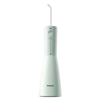 松下（Panasonic）冲牙器水牙线立式高频脉冲水流洗牙器 电动冲牙器 焕光瓶EW-1423-G405 薄荷绿