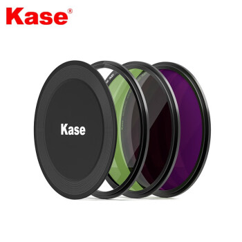 卡色（Kase）金刚狼磁吸圆镜（PRO）滤镜套装 包含（MCUV镜+CPL偏振镜+ND64减光镜+包）入门套装 95mm