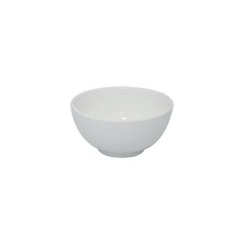 希娣恩 陶瓷小白碗 家用商用餐厅罗汉碗陶瓷小白碗 5寸饭碗 直径12.5cm（10个装）