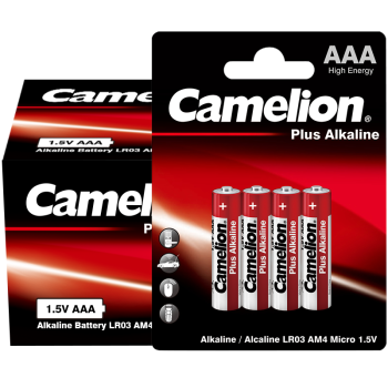 飞狮（Camelion）碱性电池 干电池 LR03/AAA/7号 电池 48节 鼠标/键盘/血压计/血氧仪/玩具/遥控器