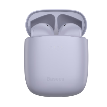 倍思W04 2023版无线蓝牙耳机半入耳运动降噪长续航运动适用于苹果小米oppo荣耀vivo手机 紫