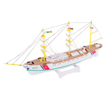 定制中天模型船模奋进号电动训练帆船拼装模型diy拼装轮船模型游轮