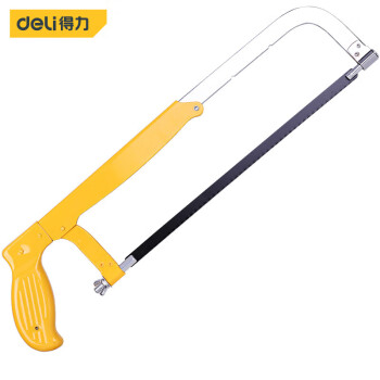 得力（deli）调节式钢锯架活动弓锯架手工锯带锯条12英寸应急常备 DL6008  单位：个