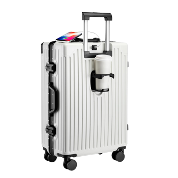 百事（PEPSI）行李箱男铝框拉杆箱女22英寸旅行箱大容量万向轮学生商务密码皮箱