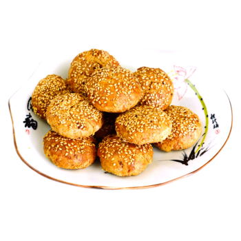 唐山特产棋子烧饼手工芝麻小烧饼河北香酥饼猪肉馅礼盒装即食棋子烧饼