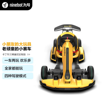 九号（Ninebot）兰博基尼联名款卡丁车Pro 智能电动体感车 九号限量版平衡车 儿童礼物四种驾驶模式 