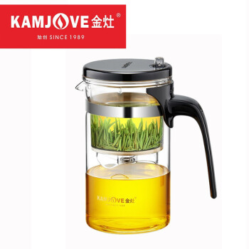 金灶（KAMJOVE）玻璃茶壶按压过滤茶水壶 泡茶耐热玻璃茶具 TP-160升级版