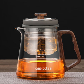 顶壶（deskpot）耐热玻璃泡茶壶 家用功夫沏茶壶 D21-C