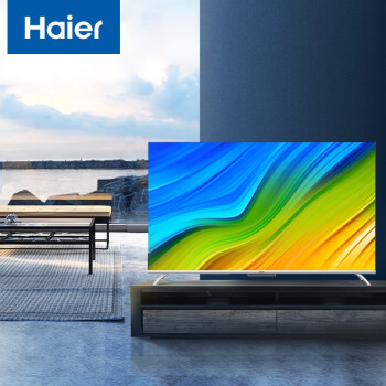 海尔(Haier)小懒人系列 55R3-MAX 55英寸超薄金属全面屏 4K超高清 远场语音 家电互联 2+32G智慧液晶电视