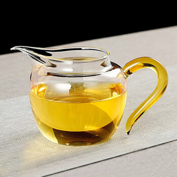 倍炫 茶具配件 加厚耐热玻璃公道杯分茶器功夫茶具喝水杯茶道 逸致公杯
