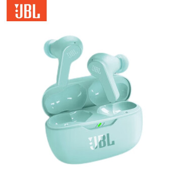 JBL 无线蓝牙耳机WAVE BEAM真无线半入耳式音乐耳机降噪长续航防水防尘高颜值手机通用 薄荷绿