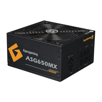 艾湃电竞（Apexgaming）ASG650MX 额定650W 台式机电源（80PLUS金牌/全模组/全日系电容）支持4系列显卡