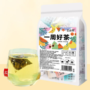 沁花苑 7种口味花果茶独立茶包易携带 一周好茶3g*7包/袋 5袋起售BS04