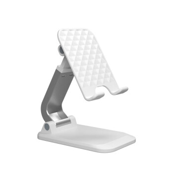 祥中宝（SingPod）桌面铝合金pad平板手机支架多功能折叠床头懒人手机支架（Q7-L手机支架-白色）