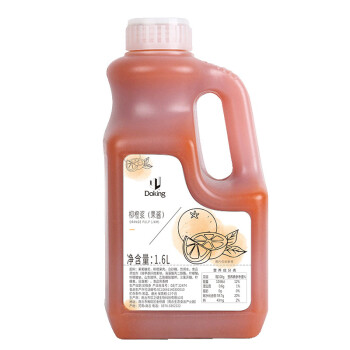 Doking 柳橙浆芒果草莓水果浆奶茶冲饮浓缩果酱纤维原料1.6L    5瓶起售