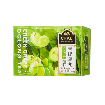 CHALI茶里 青提乌龙 冷泡茶休闲聚会清新夏日花果茶盒装36g（3g×12）