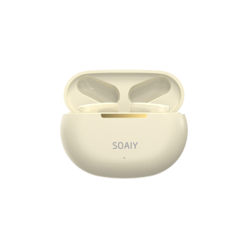 索爱（soaiy）SL6真无线蓝牙耳机运动商务游戏长续航半入耳式蓝牙耳机适用于苹果安卓通用蓝牙耳机 油彩白