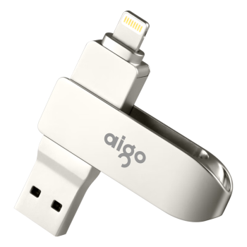 爱国者（aigo）128GB Lightning USB3.0苹果U盘U371苹果官方MFI认证一键备份iphone/ipad手机电脑两用优盘 