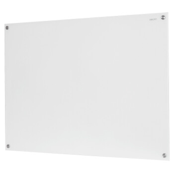 得力（deli）8740挂式白板100*150cm 磁性钢化悬挂式玻璃白板(附赠白板擦 白板笔 磁钉)