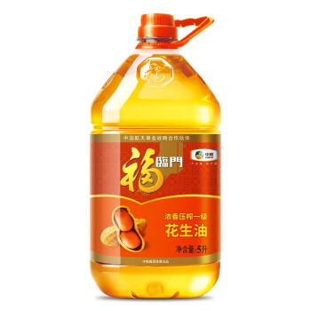 福临门浓香花生油 5L 食用油 浓香压榨一级 花生油 中粮出品