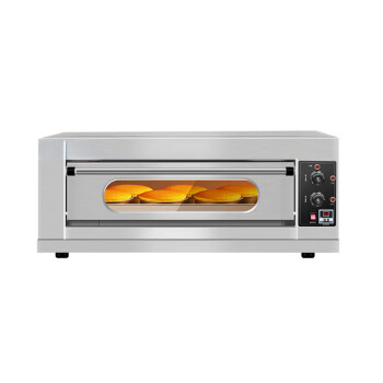 苏勒 电烤箱商用一层两层大容量大型蛋糕披萨红薯燃气烘焙烤箱烤炉 旋钮款一层一盘