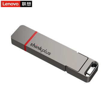 联想ThinkPlus 双接口固态U盘USB3.2/Type-C高速传输U盘金属商务 TU200 Pro 灰色【256G】