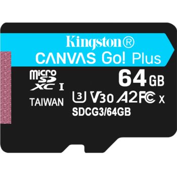 金士顿（Kingston）64GB TF（MicroSD）存储卡 行车记录仪内存卡 手机内存卡 U3 V30 A2 4K 读速170MB/s