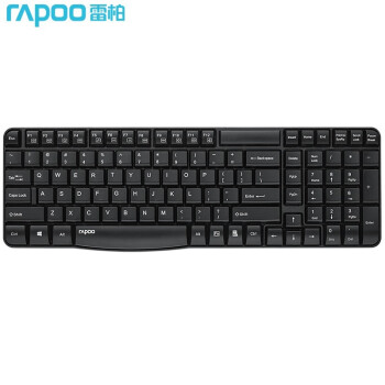 雷柏（Rapoo） E1050 无线键盘 办公键盘  笔记本键盘 台式电脑键盘 黑色