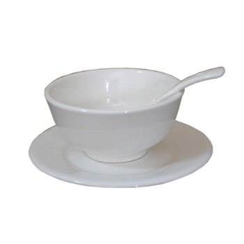 京京日上JingJingRS陶瓷米饭碗小白碗汤碗白瓷白色小碗米饭碗汤粉碗 10cm