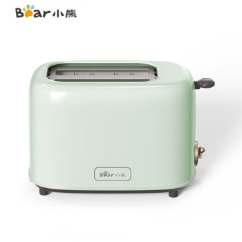 小熊（Bear）烤面包机馒头片机家用全自动不锈钢2片吐司加热机 绿色-DSL-C02W1