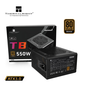 Thermalright(利民)  额定550W TR-TB550S 铜牌认证  日系大电容 14CM小机身 ATX电源 80PLUS铜牌认证