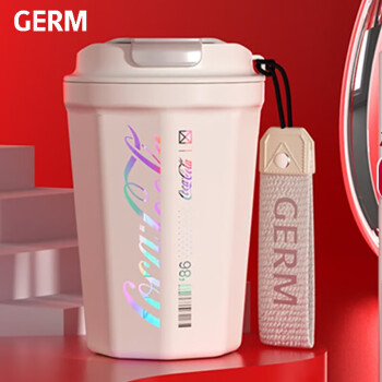 格沵（germ）咖啡杯 可口可乐联名 便携美式随行杯 车载保温杯 390ML 极光白