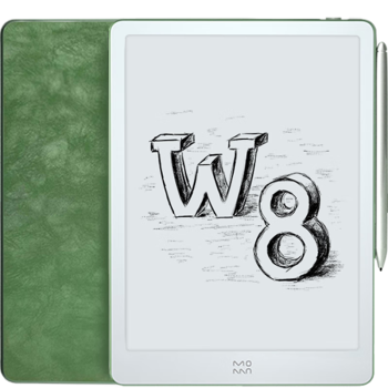 墨案 智能10英寸电纸书 W8 电子书阅读器 墨水屏平板 手写电子纸套装 学习办公电子笔记本64G 幸运绿