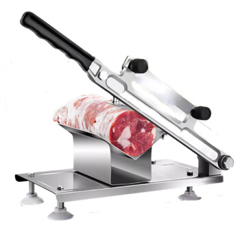 苏勒   肉片羊肉卷切片机家用手动切年糕刀阿胶冻肥牛肉薄片商用刨肉神器   升级加厚切片机