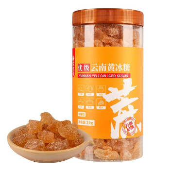 农纪元（NONG JI YUAN） 厨房烘焙 调味调料 煲汤 炖煮 甜品 烹饪上色 黄冰糖1kg罐装