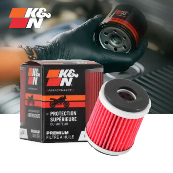 K&N强抗暴摩托车机油滤芯机滤KN-141适用雅马哈 CZD300 XMAX125
