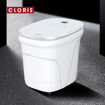 凯伦诗（CLORIS）足浴盆全自动泡脚桶电动洗脚盆加热按摩高深桶泡脚盆家用 F651 白色