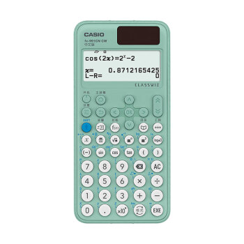 卡西欧fx-991CN CW科学函数计算器fx-991升级款大学生物理化学生物竞赛学习考试薄荷绿色