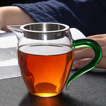 雅集耐热玻璃公道杯 分茶器家用  茶杯带茶漏 功夫茶具茶道零配