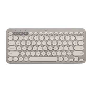 罗技（Logitech）K380 键盘 蓝牙办公键盘 无线键盘 女友 便携超薄键盘 笔记本键盘 烟云灰