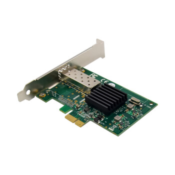 来采 ST7296 JL82576EB PCIe x1 单口千兆SFP光纤LC服务器 网卡