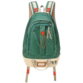 瑞制RZ-5016双肩包书包女大中学生少女日系旅行休闲电脑背包 绿色