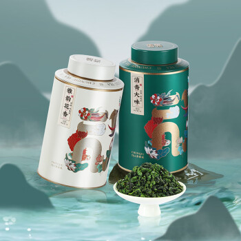 言春秋铁观音 茶叶 2023新茶春茶安溪特级浓香型清香型组合罐装210g