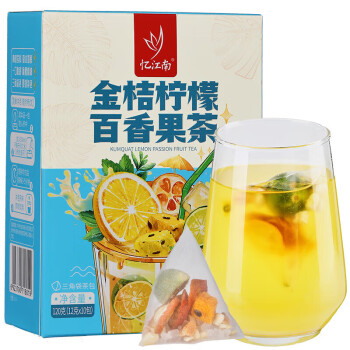 忆江南 花草茶养生茶包果茶泡水代用花茶 金桔柠檬百香果茶120g