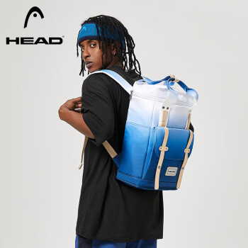 海德（HEAD）Citywalk系列双肩包15.6英寸电脑包学生旅行男背包 蓝色渐变