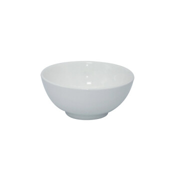 希娣恩 陶瓷小白碗 家用商用餐厅罗汉碗陶瓷小白碗 6寸小面碗直径15cm（10个装）